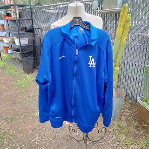 Nike Los Angeles Dodgers Jacket Adult XXL Embroidered Full Zip Track +Snag+